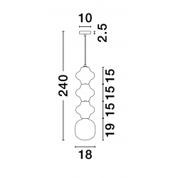 VILROSA LAMPA WISZĄCA  LE44570   Luces Exclusivas
